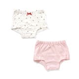 オフホワイト | GIRLS無地・総柄ボクサーパンツ/2枚セット | F.O.Online Store