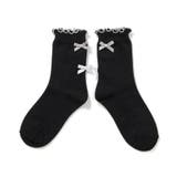 ブラック | 後ろリボンメローソックス | F.O.Online Store