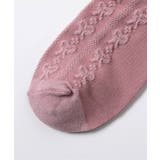 リボン編み柄ショートソックス | F.O.Online Store | 詳細画像6 