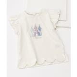 アイボリー | モチーフスカラップTシャツ | F.O.Online Store