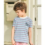 サックス | ALCロゴボーダーTシャツ | F.O.Online Store