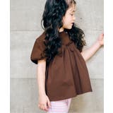 ブラウン | WEB限定 バルーンスリーブペプラムトップス | F.O.Online Store