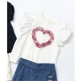 アイボリー | ハートモチーフバルーンスリーブTシャツ | F.O.Online Store