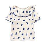 ブルー | WEB限定 ワッフルフリル衿Tシャツ | F.O.Online Store