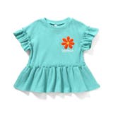 ミント | フラワーワッペンペプラムモチーフTシャツ | F.O.Online Store
