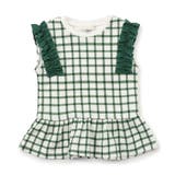 グリーン | WEB限定 袖フリルワッフルTシャツ | F.O.Online Store
