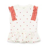 レッド | WEB限定 袖フリルワッフルTシャツ | F.O.Online Store