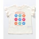 オフホワイト | WEB限定 ハート・フラワーアップリケフリルTシャツ | F.O.Online Store