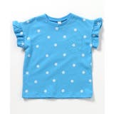 サックス | WEB限定 ハート・フラワーアップリケフリルTシャツ | F.O.Online Store