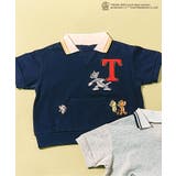 ネイビーブルー | トムとジェリー 襟付きモチーフTシャツ | F.O.Online Store
