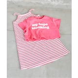 ピンク | WEB限定 ショート丈ロゴTシャツ×キャミワンピ2Pセット | F.O.Online Store