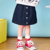ブルー | フロントボタンインパンツ付きスカート | F.O.Online Store