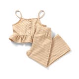ベージュ | 【リンク】フラワージャガードビスチェ・フレアパンツセット  10分丈 | F.O.Online Store