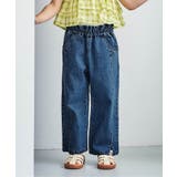 ブルー | 裾スリットワイドパンツ  10分丈 | F.O.Online Store