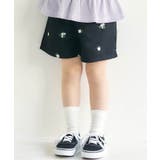ブラック | ハート・フラワー刺繍ショートパンツ  ショート丈 | F.O.Online Store
