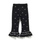 ブラック | WEB限定 ワッフルフリルレギンス  10分丈 | F.O.Online Store