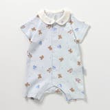サックス | tiny bear 衿刺繍ロンパス | F.O.Online Store