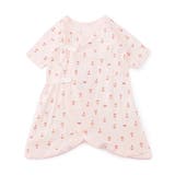ピンク | ベビー長袖フライスコンビ肌着 総柄 | F.O.Online Store