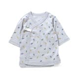 サックス | ベビー半袖フライス短肌着 総柄 | F.O.Online Store