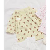クリーム | ベビー半袖フライス短肌着 総柄 | F.O.Online Store