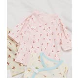 ピンク | ベビー半袖フライス短肌着 総柄 | F.O.Online Store