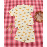 イエロー | 【リンク】3時のおやつ柄パジャマ  5分丈 | F.O.Online Store
