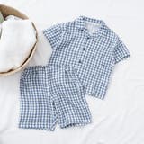 ブルー | UNI前あきガーゼパジャマ 5分丈 | F.O.Online Store