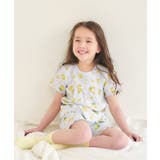 サックス | ハート・サクランボ・レモン柄ワッフルパジャマ | F.O.Online Store