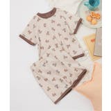 ベージュ | くま・恐竜・サファリ柄ワッフルパジャマ | F.O.Online Store