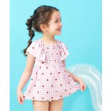 ピンク | 【UVカット】シャーリングフリルワンピース水着 _ | F.O.Online Store