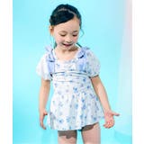 花柄 | 肩リボンパフスリーブワンピース水着 | F.O.Online Store