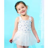 花柄 | さくらんぼ・花柄チュールワンピース水着_UVカット | F.O.Online Store