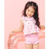 ピンク | 【WEB限定/UVカット】フリルペプラムセパレート水着 UVカット | F.O.Online Store