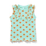 ミント | ノースリーブワッフルフリルTシャツ | F.O.Online Store