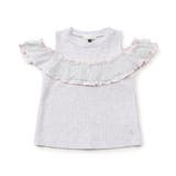 アイボリー | WEB限定 2way肩あきチュール配色トップス | F.O.Online Store