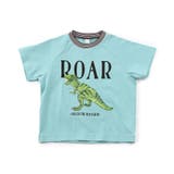 サックス | 恐竜・消防車モチーフ刺繍Tシャツ | F.O.Online Store