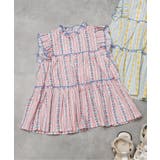 ピンク | ノースリーブティアードフリルチュニック | F.O.Online Store