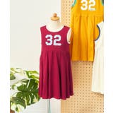 エンジ | 【リンク】ノースリーブプリーツナンバリングワンピース 接触冷感 | F.O.Online Store