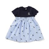 ストライプ柄 | 3柄スカラップドッキングワンピース | F.O.Online Store