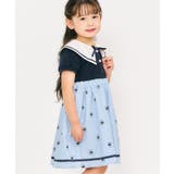 ネイビーブルー | tiny bearセーラー衿ドッキングワンピース | F.O.Online Store