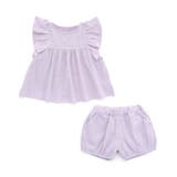 ドット柄 | ドット・ボタニカル柄ラッフルセットアップ ショート丈 | F.O.Online Store