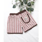 アイボリー | 【リンク】フラワー・ストライプ柄パイルハーフパンツ 4分丈 | F.O.Online Store
