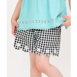 チェック柄 | 裾スカラップ刺繍ショートパンツ  ショート丈 | F.O.Online Store