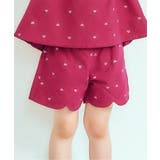 エンジ | フラワー・ハート刺繍ショートパンツ ショート丈 | F.O.Online Store
