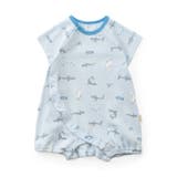 サックス | ぽこぽこ総柄ロンパス | F.O.Online Store