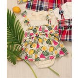 キナリ | 【リンク】チェック・サマーフルーツ柄GIRLSロンパス | F.O.Online Store