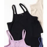 ブラック | WEB限定 ひんやりメッシュ深あきインナーキャミ_吸水速乾_接触冷感 | F.O.Online Store