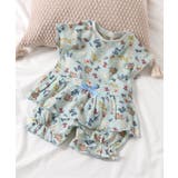 サックス | WEB限定 花柄ひんやりかぶりパジャマ | F.O.Online Store