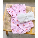 ベビーピンク | アプレのはんなりBABY甚平ロンパス(帯セット) | F.O.Online Store