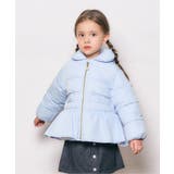 サックス | ペプラム中綿アウター | F.O.Online Store